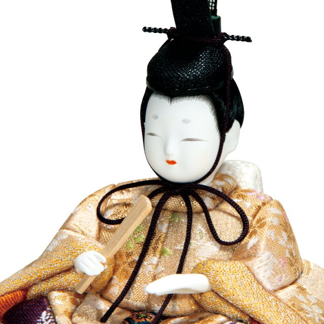 木目込み人形・木目込ひな人形桜花雛 親王飾りの写真