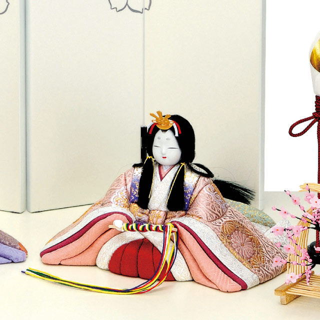 木目込み人形・木目込ひな人形飛翔雛 親王飾りの写真